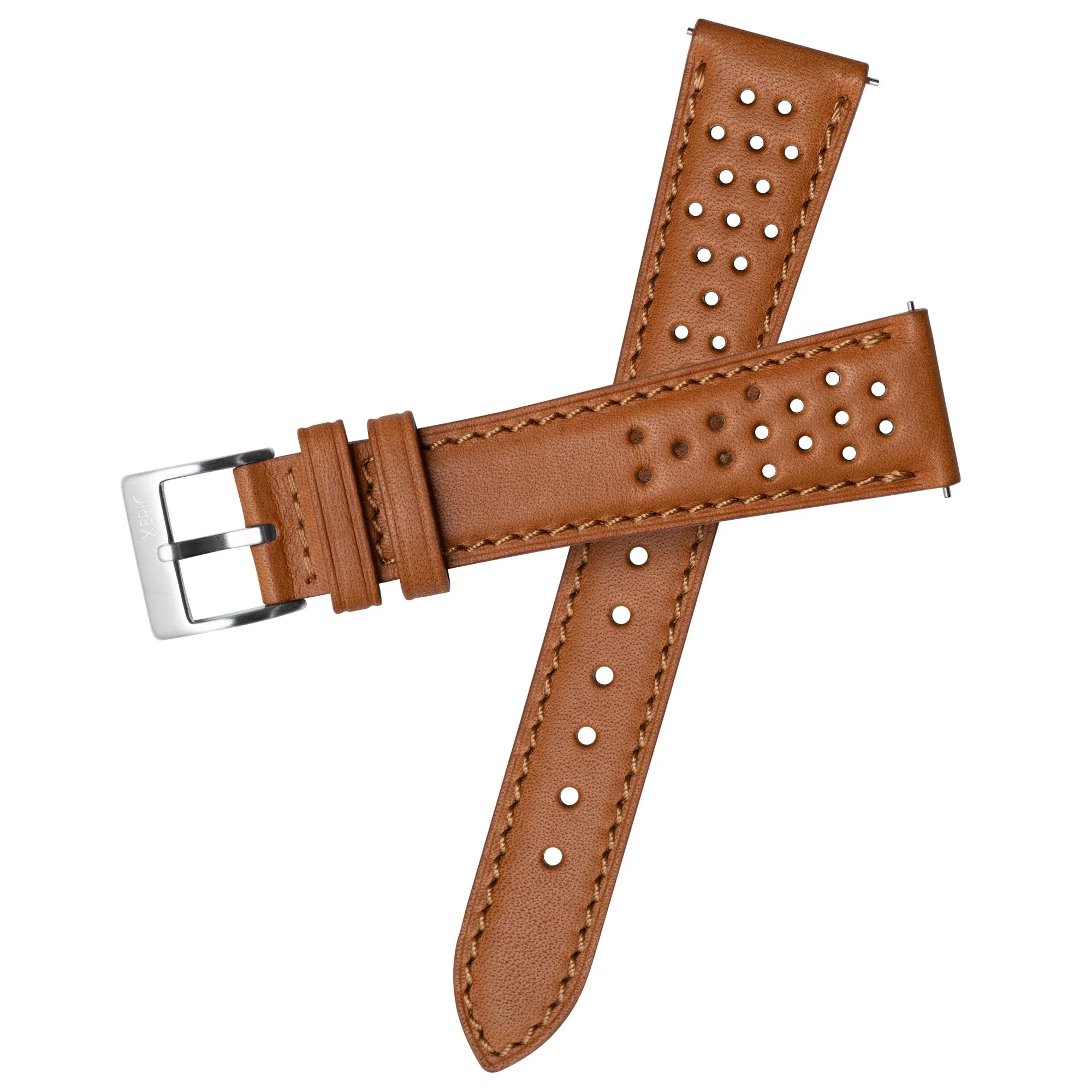 0-xeric-20mm-horween-tan-perforated-leather-strap-silver-buckle-1.webp Xeric 20mm Horween Tan Perforated Leather Strap Silver Buckle