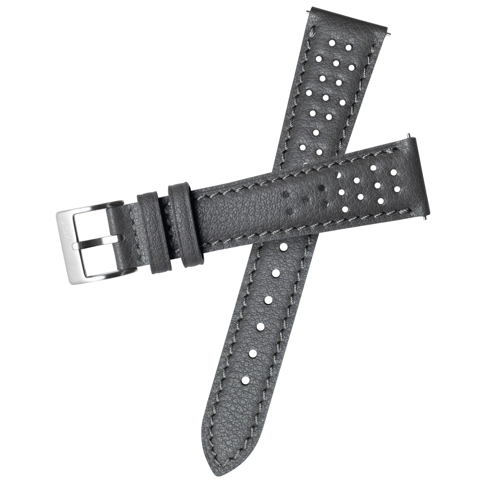 1-xeric-20mm-italian-gray-perforated-leather-strap-silver-buckle-1.webp Xeric 20mm Italian Gray Perforated Leather Strap Silver Buckle