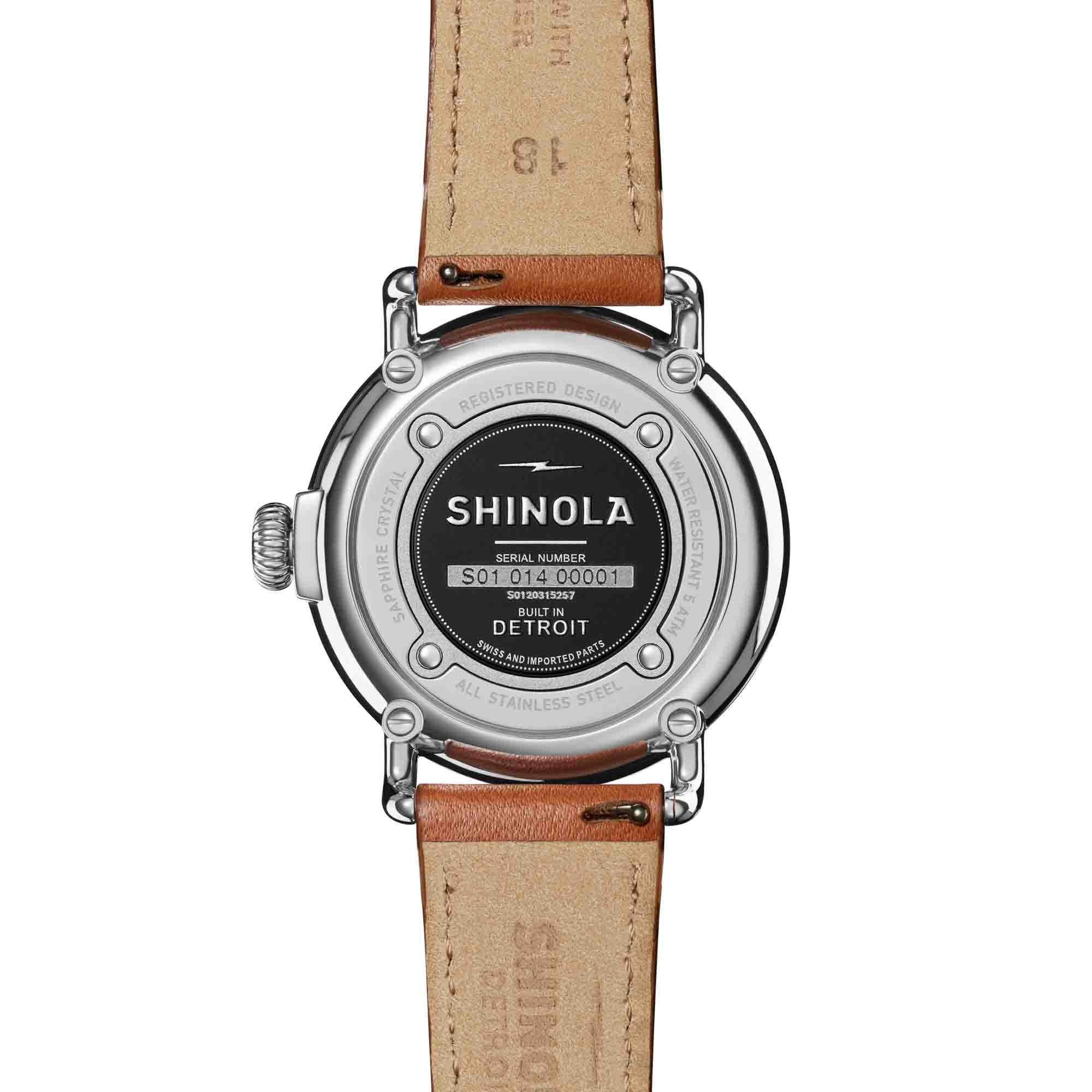 Shinola Runwell 36mm White Velvet