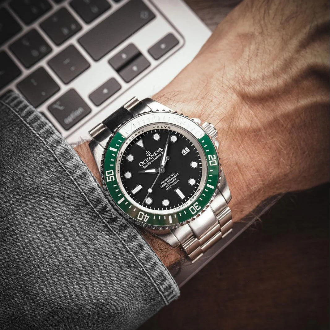 1103-oceaneva-deep-marine-explorer-ii-automatic-1250m-pro-diver-black-green-limited-edition-2.webp Oceaneva Deep Marine Explorer II Automatic 1250M Pro Diver Black Green Limited Edition