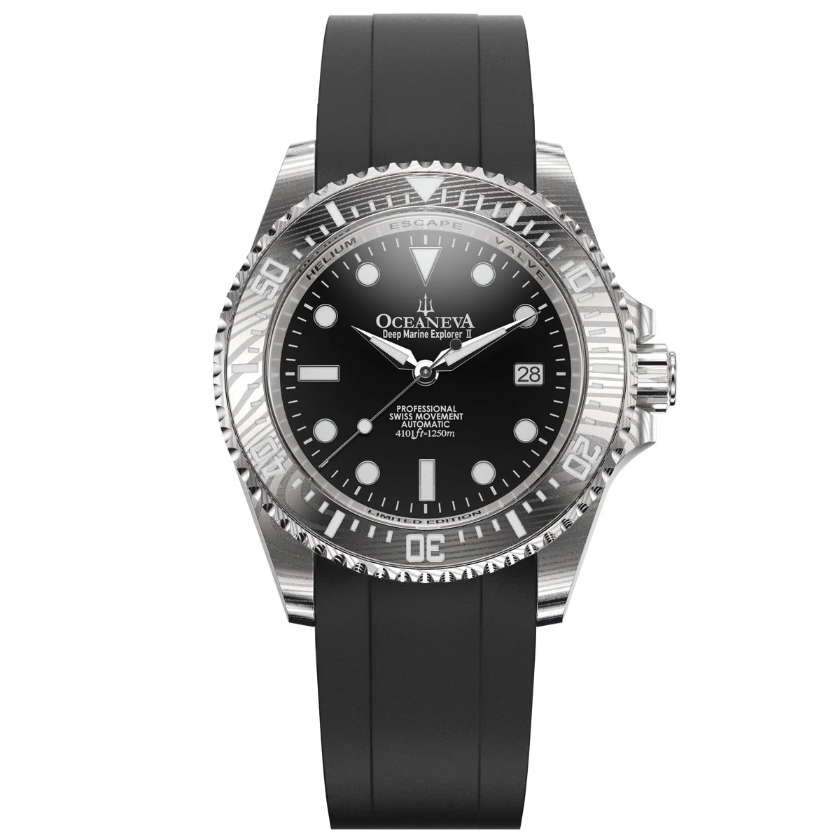 1106-oceaneva-deep-marine-explorer-ii-damascus-steel-black-limited-edition-1.webp Oceaneva Deep Marine Explorer II Damascus Steel Black Limited Edition