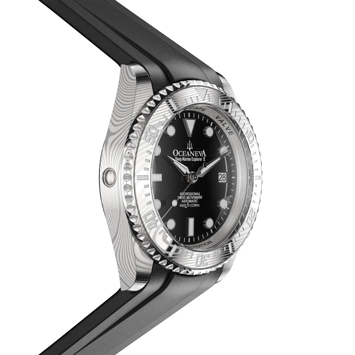 1106-oceaneva-deep-marine-explorer-ii-damascus-steel-black-limited-edition-5.webp Oceaneva Deep Marine Explorer II Damascus Steel Black Limited Edition