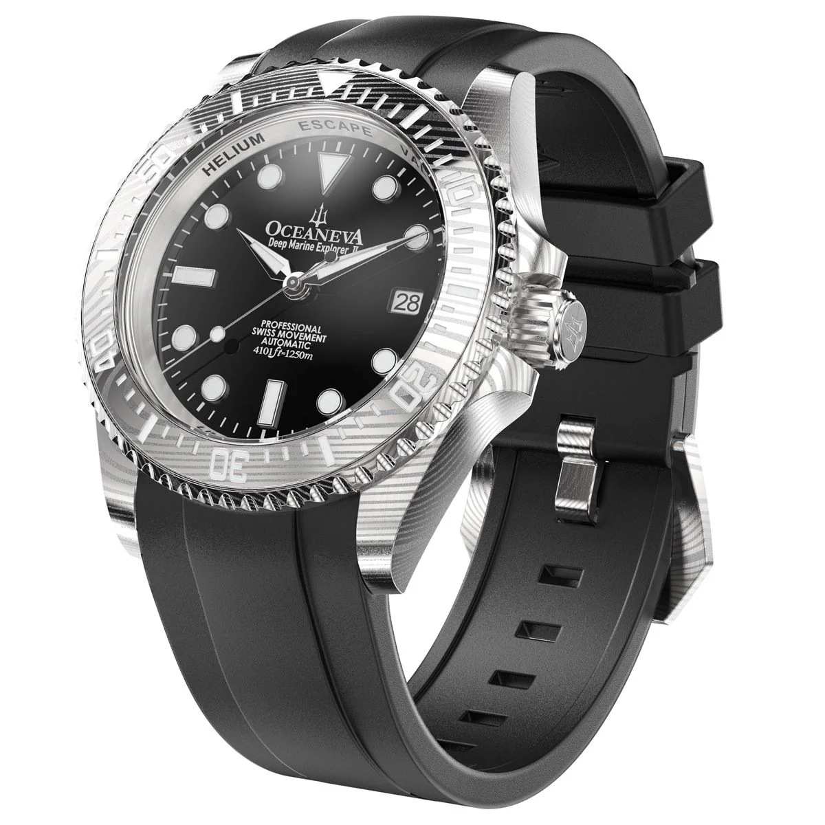 1106-oceaneva-deep-marine-explorer-ii-damascus-steel-black-limited-edition-7.webp Oceaneva Deep Marine Explorer II Damascus Steel Black Limited Edition