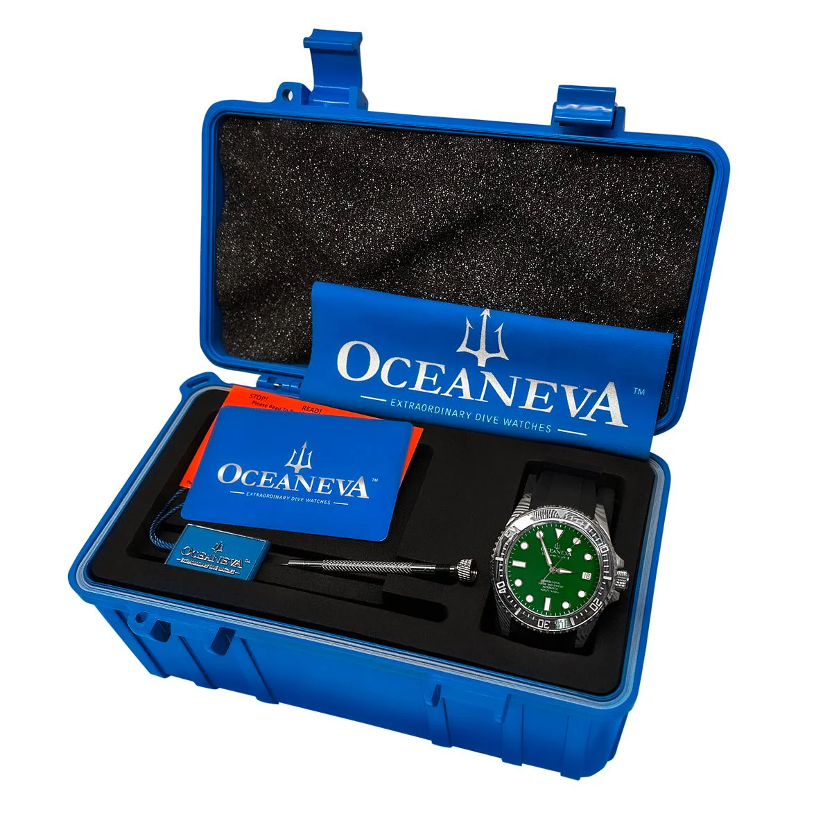 Oceaneva Deep Marine Explorer II Damascus Green Enamel Limited Edition