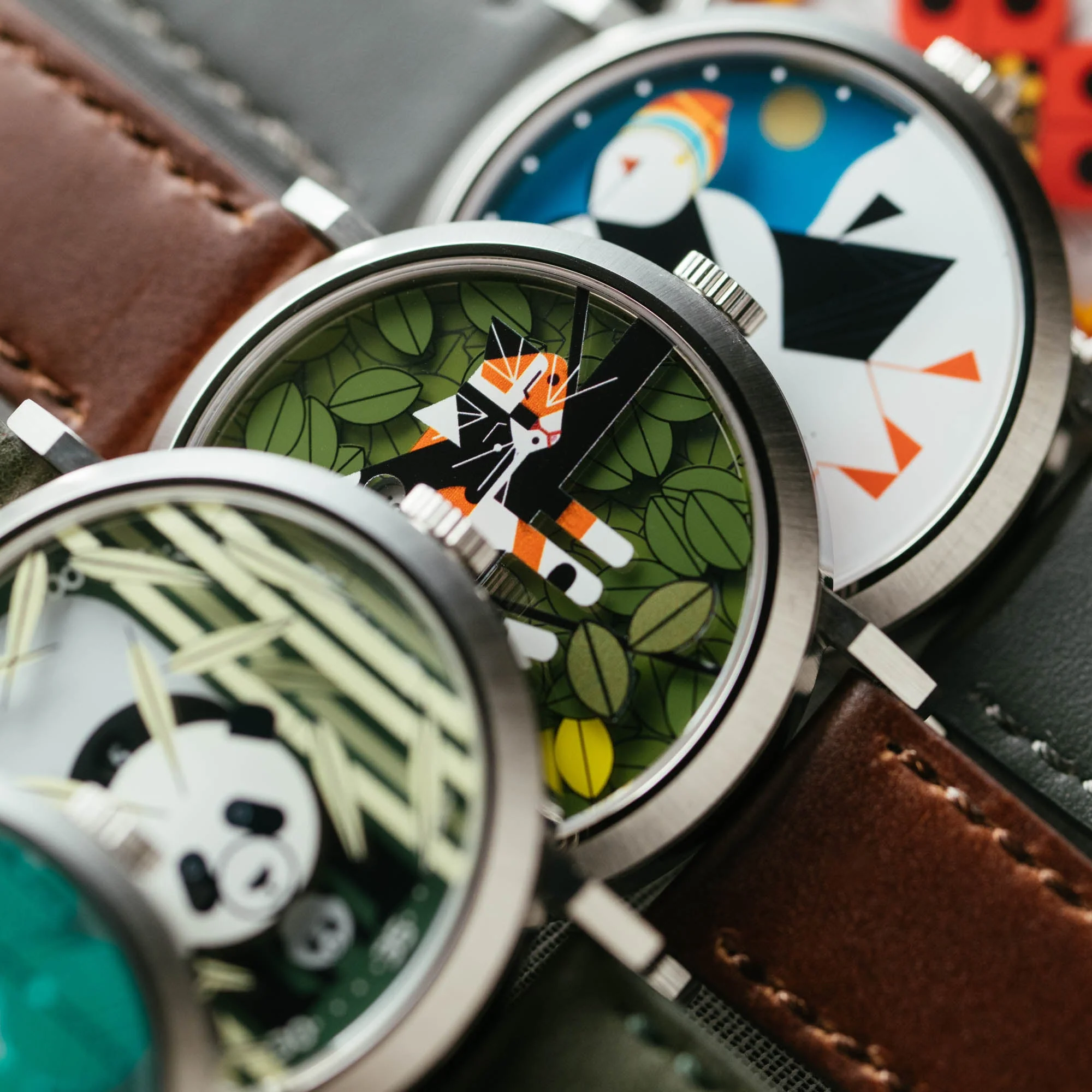 Asterisk x Charley Harper Limp on a Limb Jump Hour Automatic