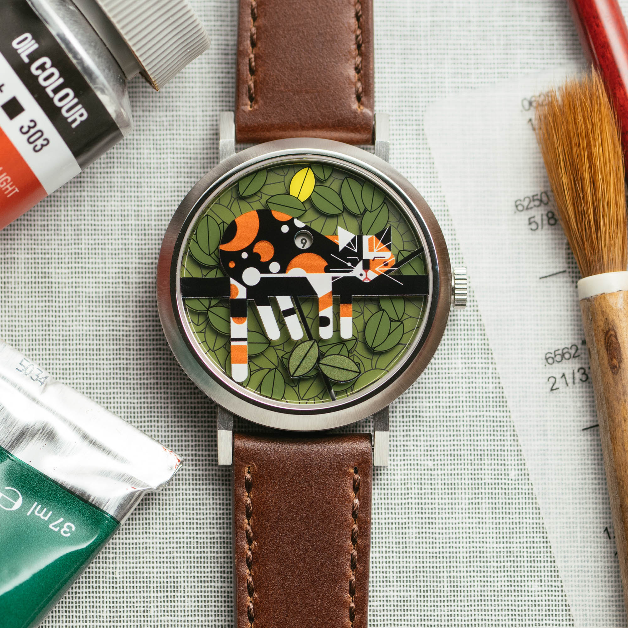Asterisk x Charley Harper Limp on a Limb Jump Hour Automatic