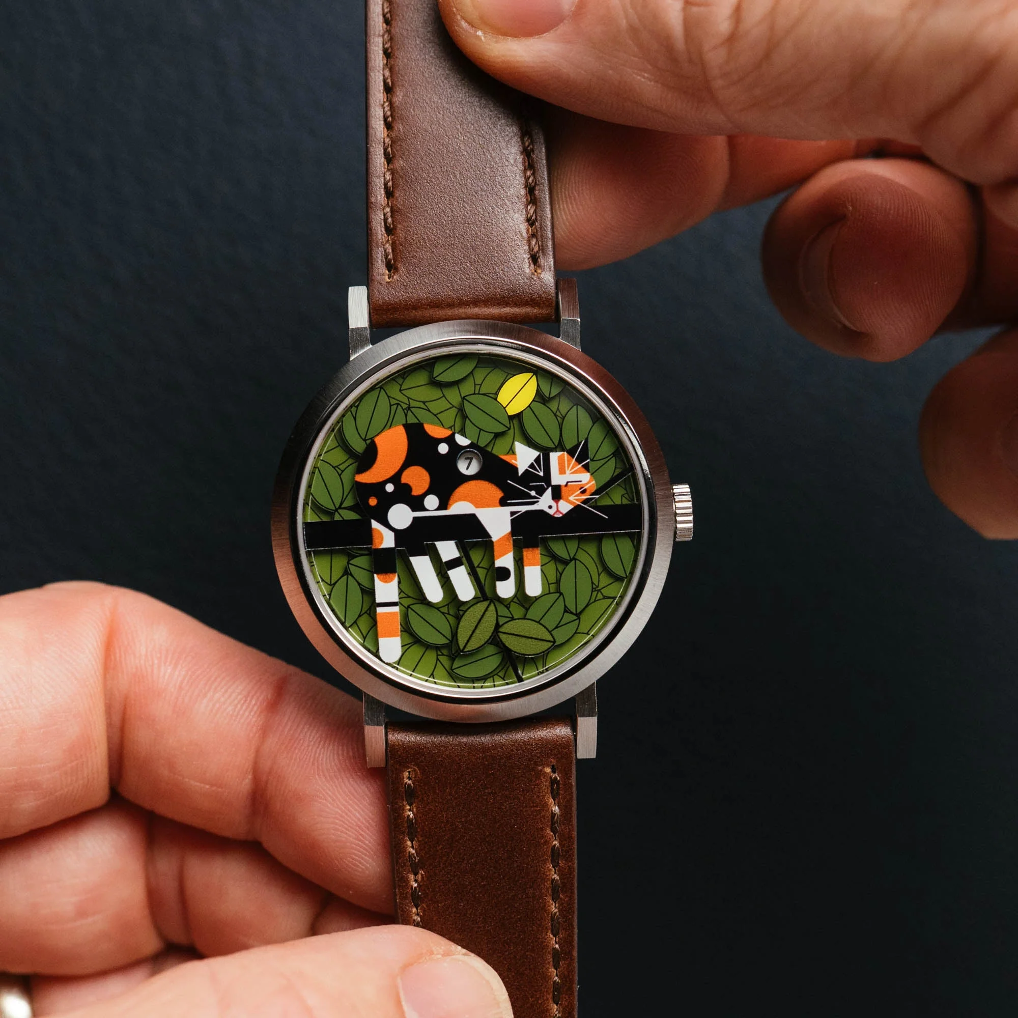 Asterisk x Charley Harper Limp on a Limb Jump Hour Automatic