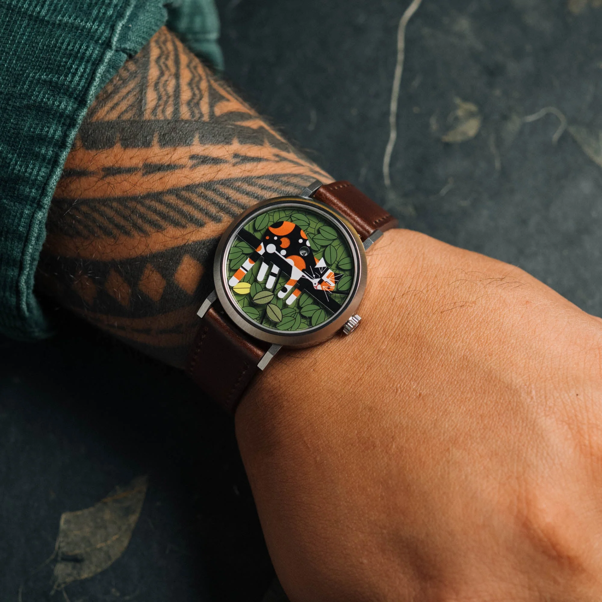 Asterisk x Charley Harper Limp on a Limb Jump Hour Automatic