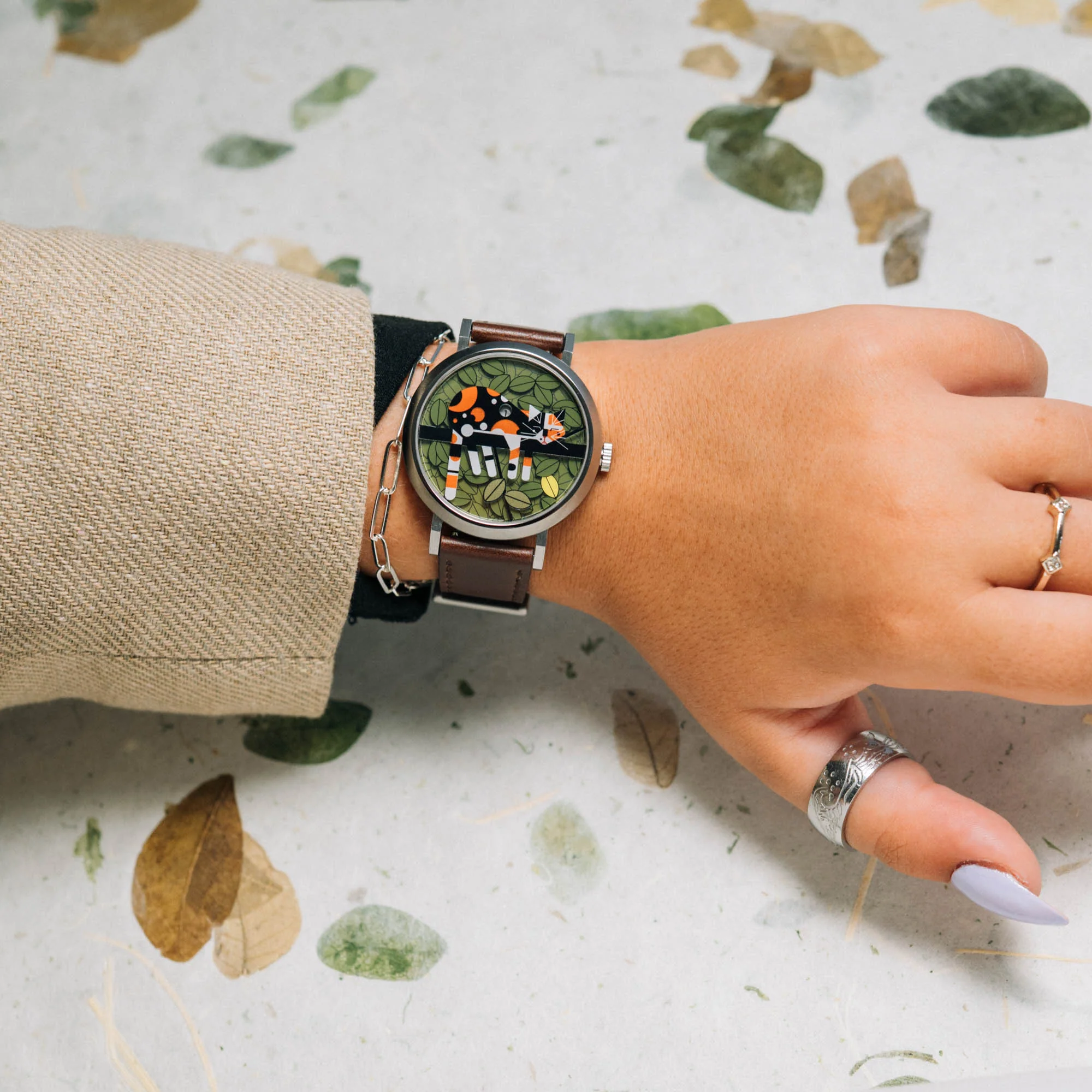Asterisk x Charley Harper Limp on a Limb Jump Hour Automatic