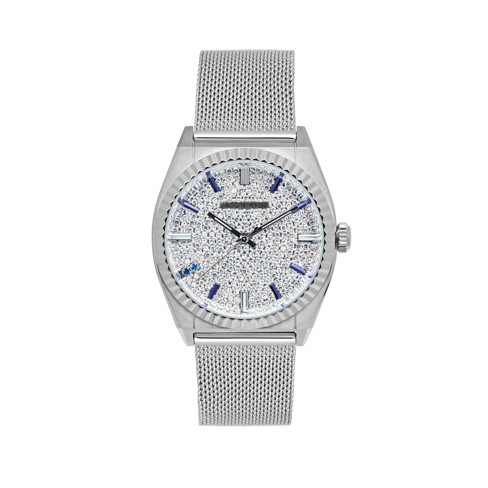 Jason Hyde Ruby Eight 36mm Pave Silver