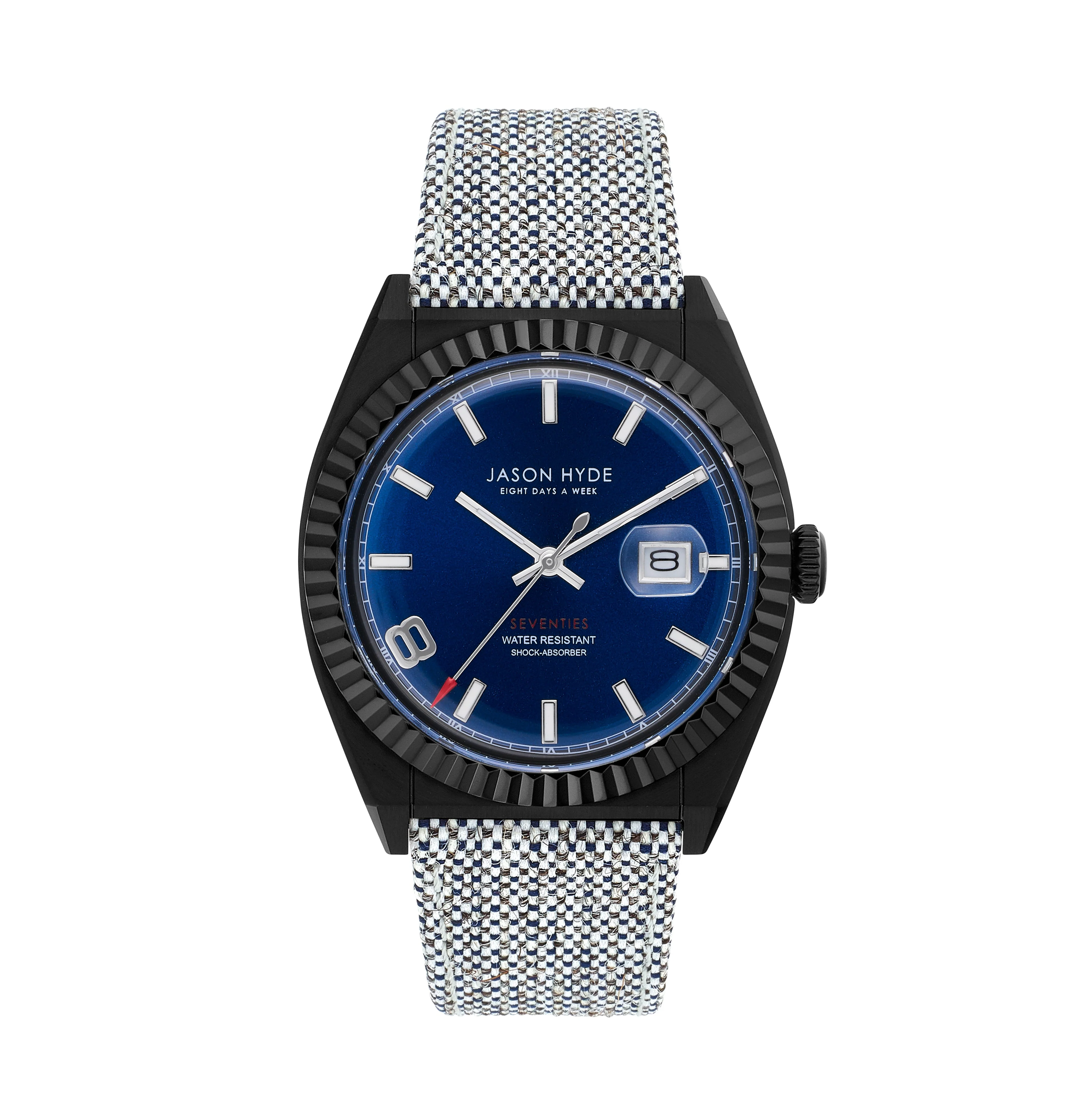 Jason Hyde I Have A Date 40mm Blue Gray
