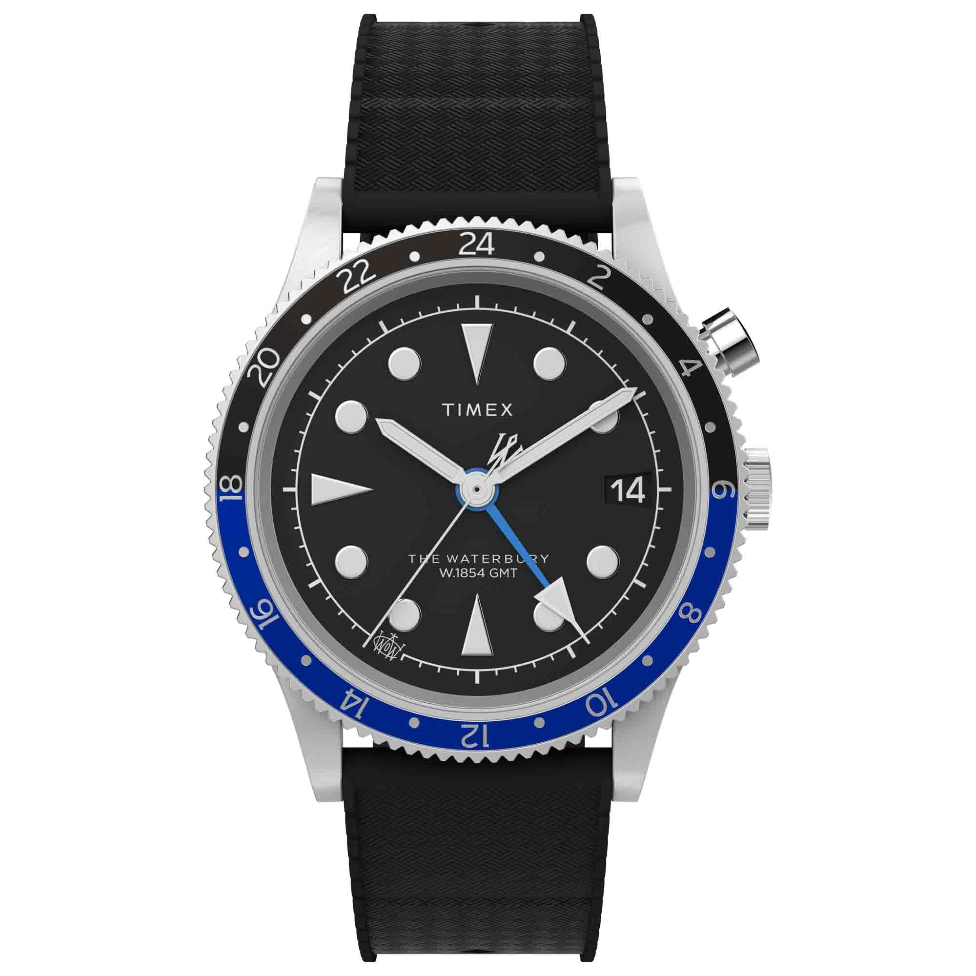 1182-timex-waterbury-traditional-gmt-39mm-black-blue-1.jpg Timex Waterbury Traditional GMT 39mm Black Blue