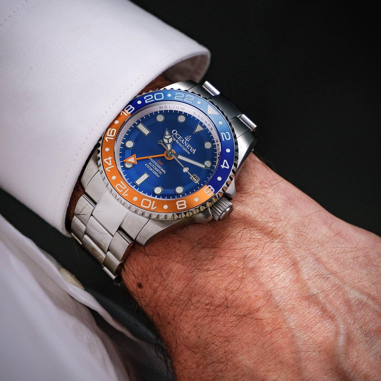 1258-oceaneva-deep-marine-explorer-gmt-automatic-1250m-pro-diver-blue-orange-2.jpg Oceaneva Deep Marine Explorer GMT Automatic 1250M Pro Diver Blue Orange