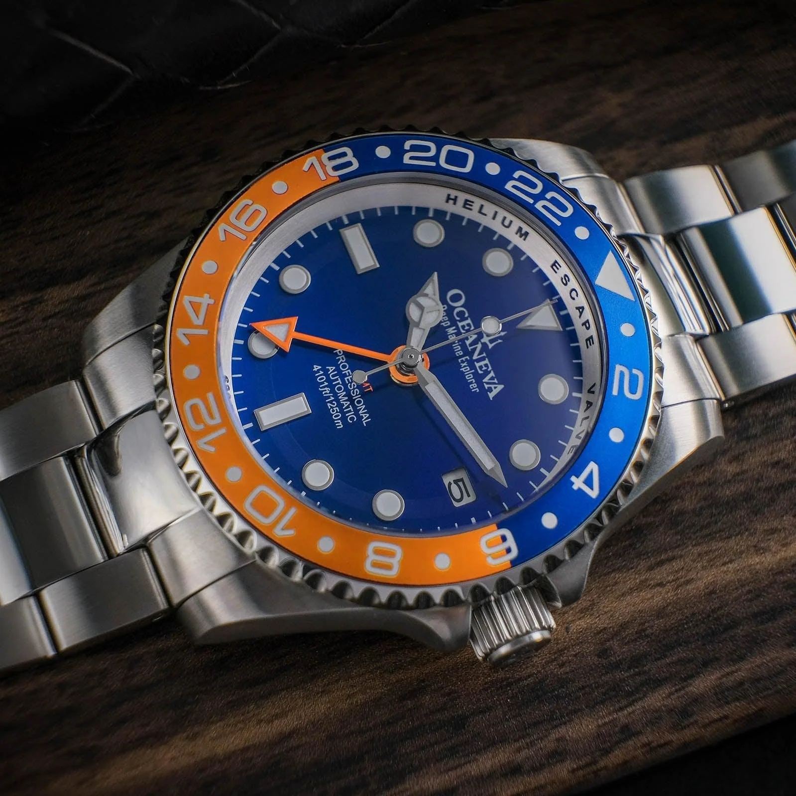 1258-oceaneva-deep-marine-explorer-gmt-automatic-1250m-pro-diver-blue-orange-7.webp Oceaneva Deep Marine Explorer GMT Automatic 1250M Pro Diver Blue Orange