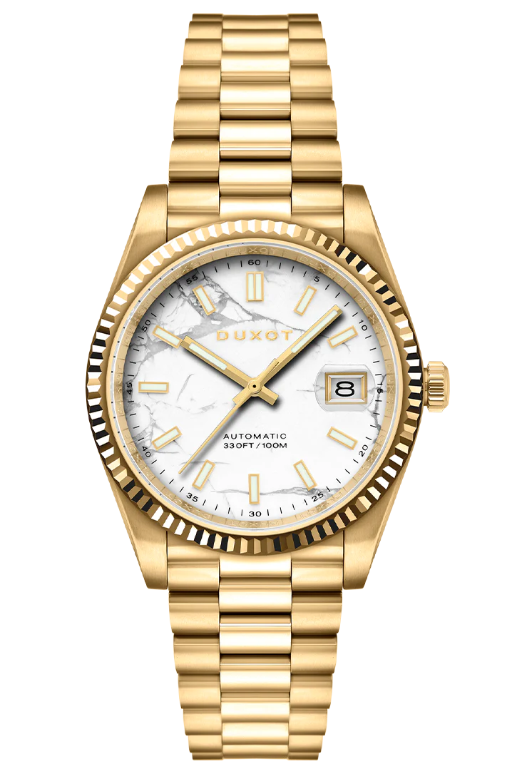 Duxot Marcel Automatic Lapidary Limited Edition White Magnesite