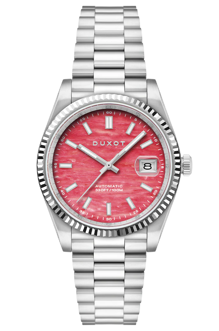 Duxot Marcel Automatic Lapidary Limited Edition Pink Opal