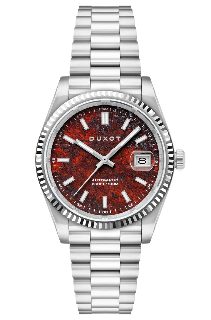 Duxot Marcel Automatic Lapidary Limited Edition Red Granite