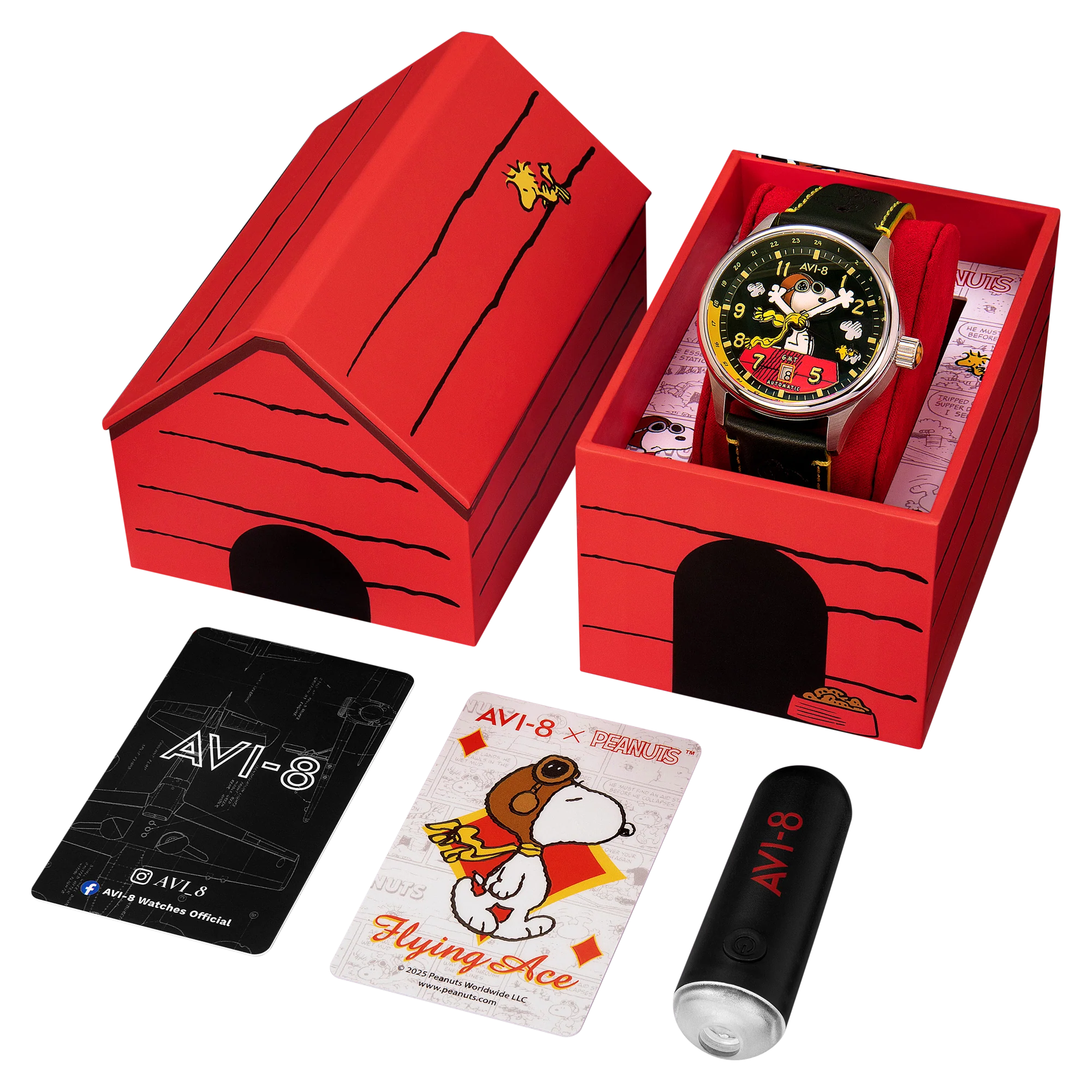 1303-avi-8-hawker-hurricane-kent-gmt-automatic-peanuts-snoopy-flying-ace-limited-edition-winter-green-8.webp AVI-8 Hawker Hurricane Kent GMT Automatic Peanuts Snoopy Flying Ace Limited Edition Winter Green