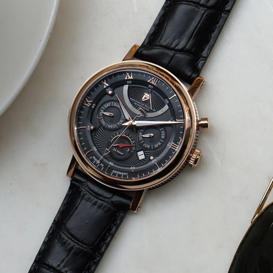 Manufaktur Waldhoff Multimatic Automatic Rose Gold Obsidian Black