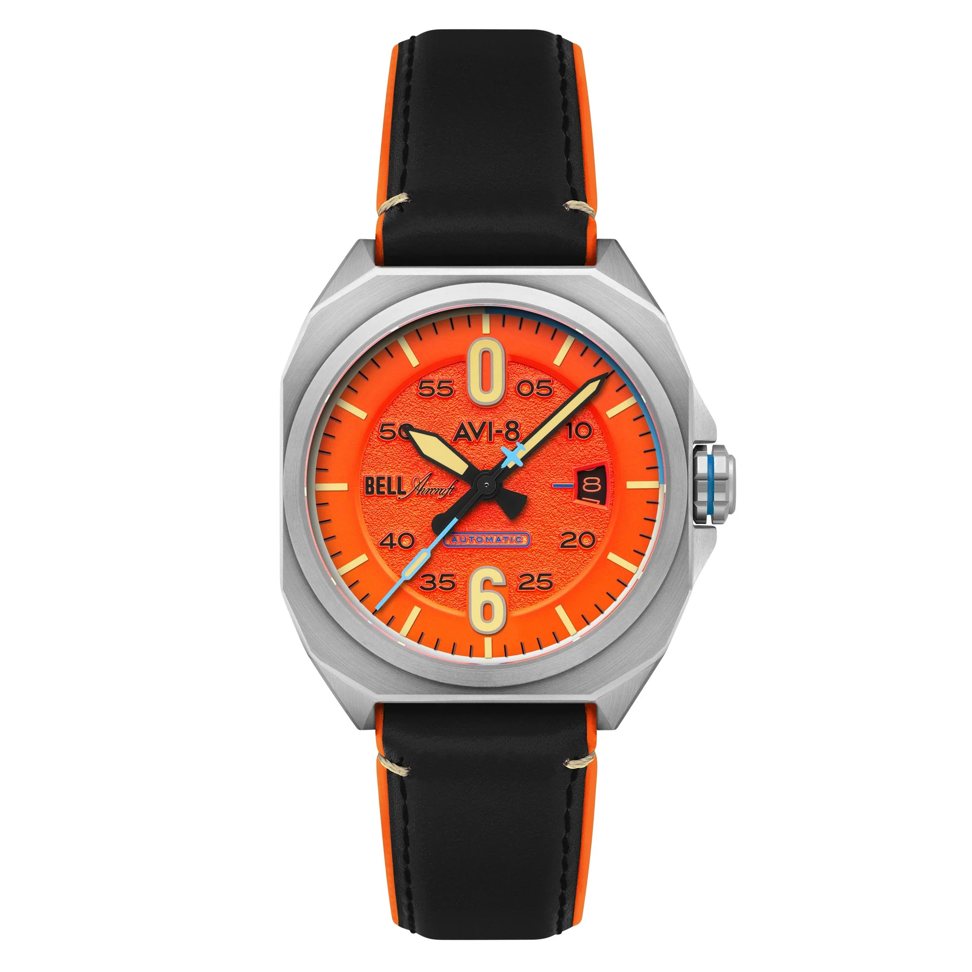 134-avi-8-bell-x-1-machbuster-automatic-retro-orange-1.webp AVI-8 Bell X-1 Machbuster Automatic Retro Orange