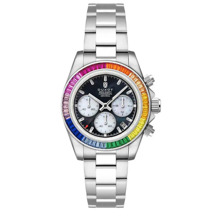 Duxot Accelero Rainbow Chronograph Pearl Black