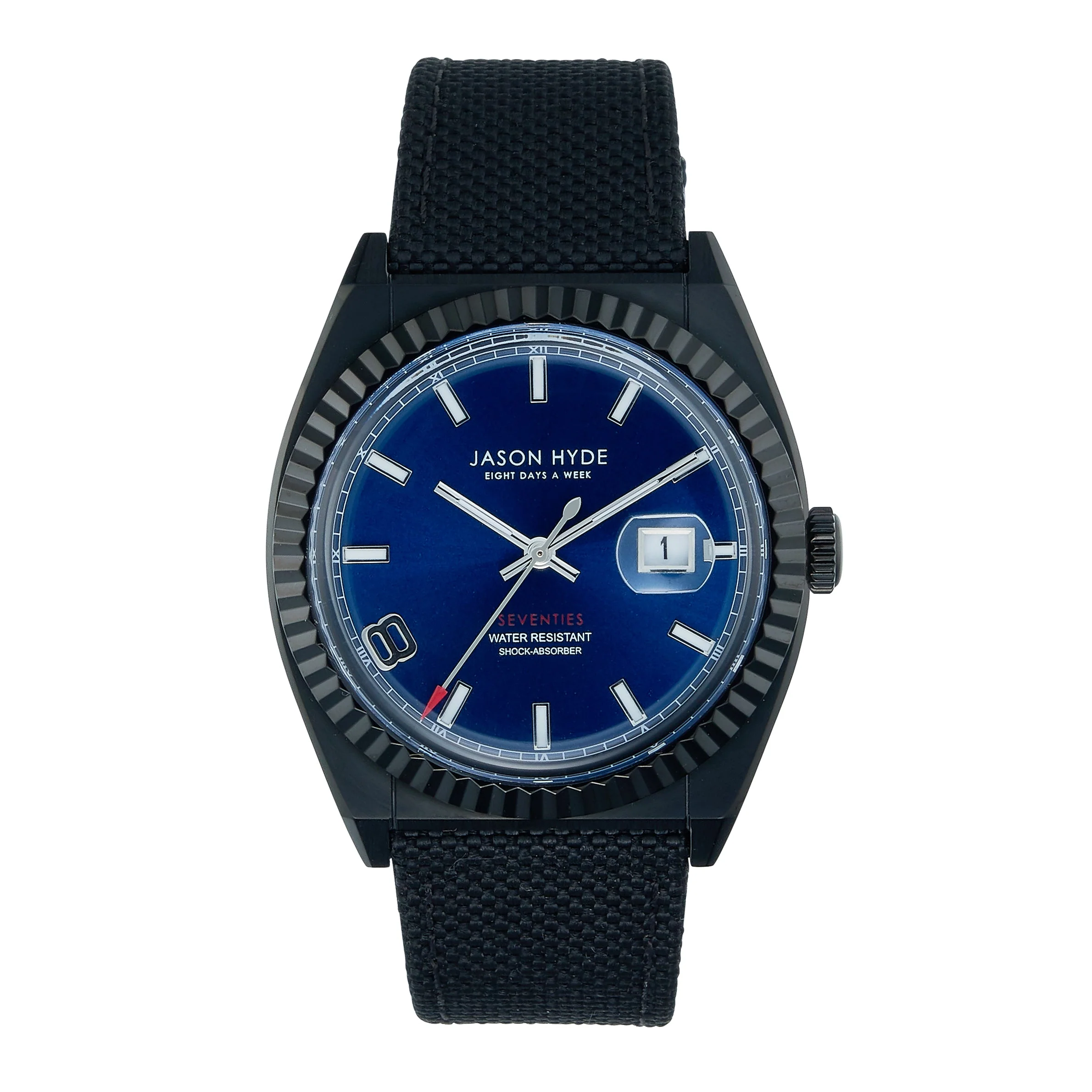 Jason Hyde I Have A Date 40mm Blue Black