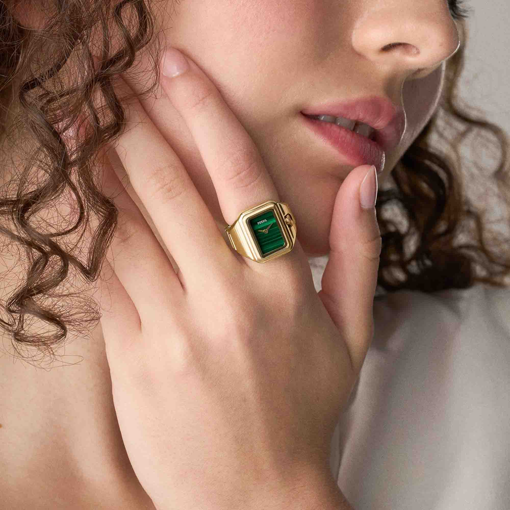 1391-fossil-raquel-watch-ring-two-hand-green-gold-ss-2.jpg Fossil Raquel Watch Ring Two-Hand Green Gold SS
