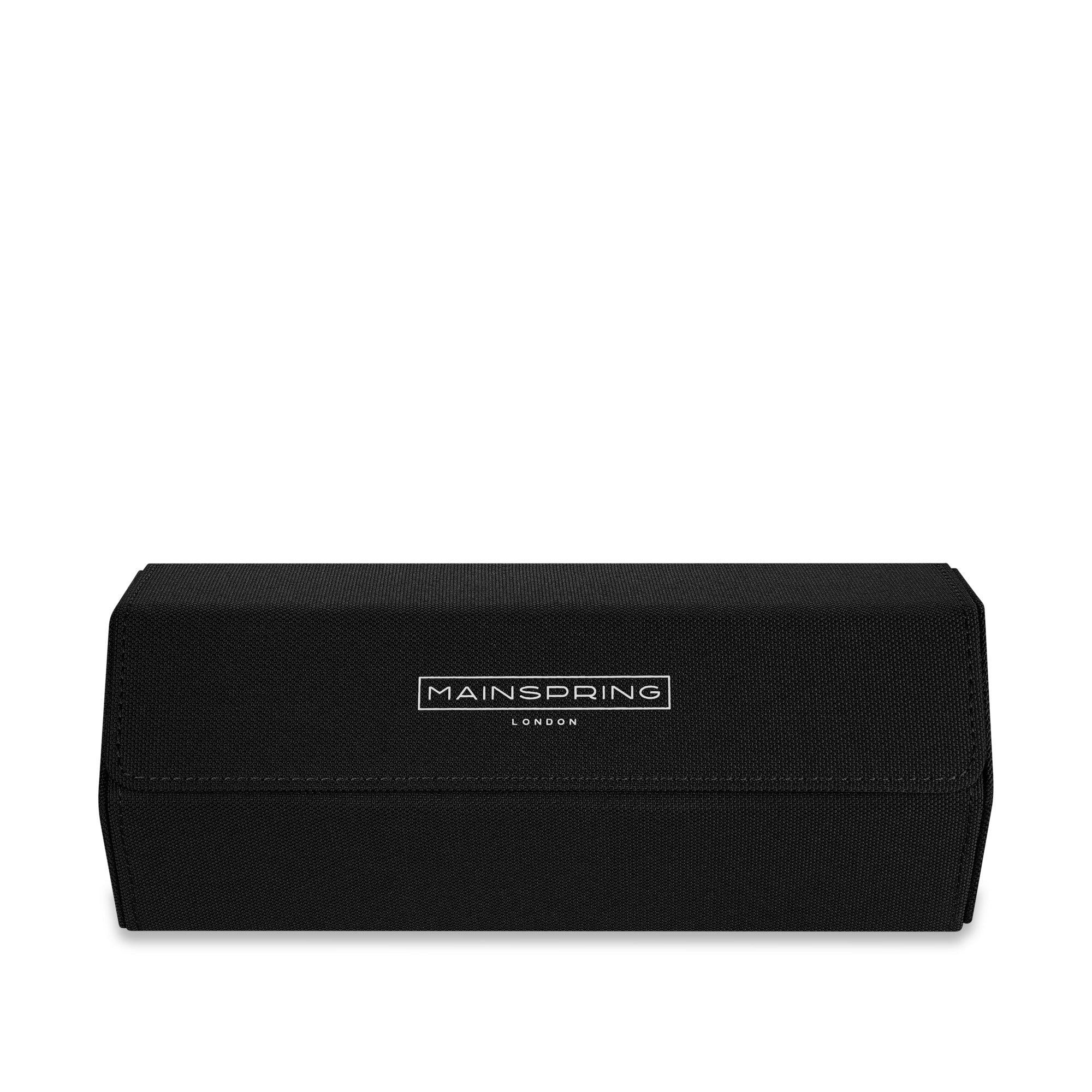 Mainspring Esagono 3-Slot Watch Roll Ink Black