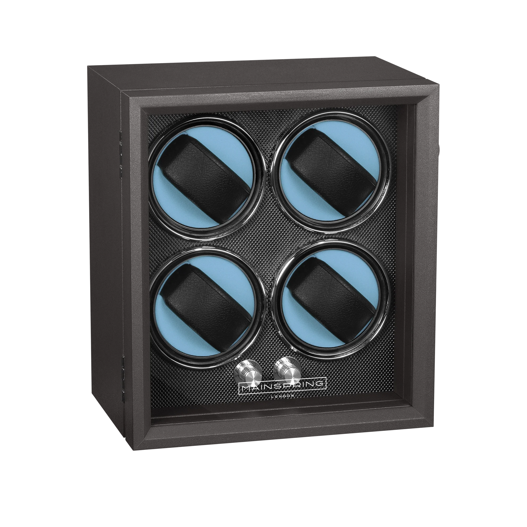 Mainspring Guardian 4-Slot Watch Winder Graphite Guard
