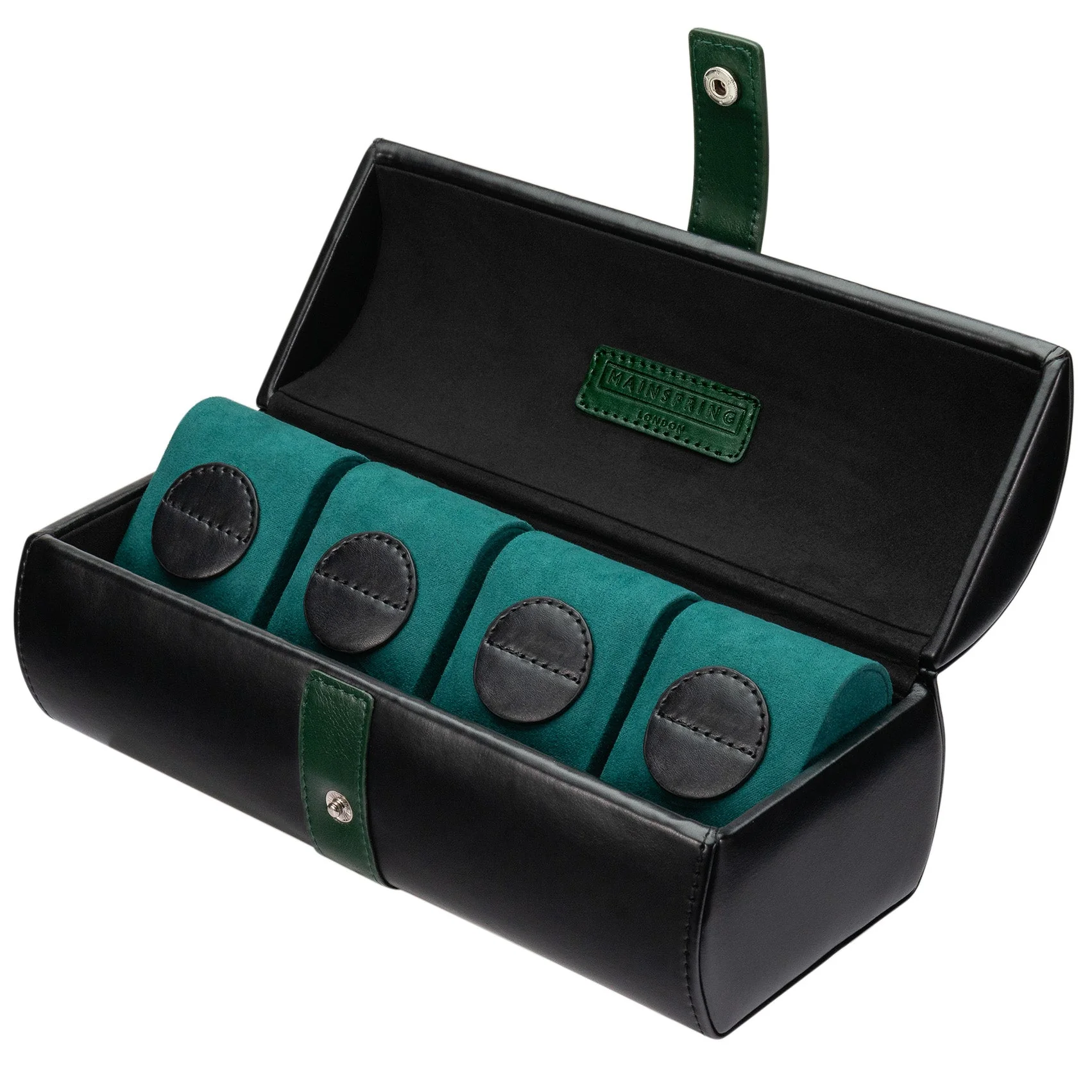 1419-mainspring-raceday-podium-4-piece-watch-box-poker-black-1.webp Mainspring Raceday Podium 4-Piece Watch Box Poker Black