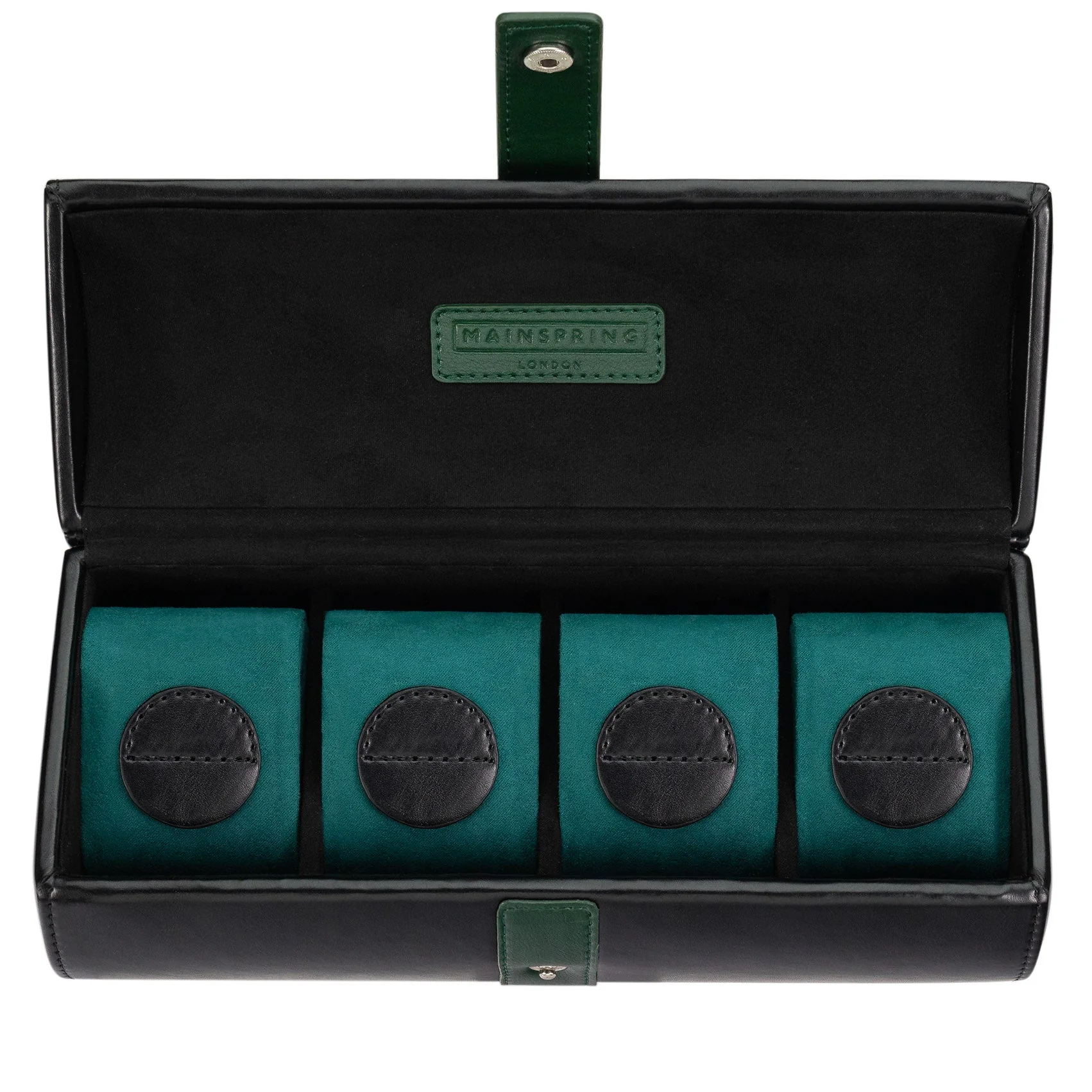 1419-mainspring-raceday-podium-4-piece-watch-box-poker-black-4.webp Mainspring Raceday Podium 4-Piece Watch Box Poker Black