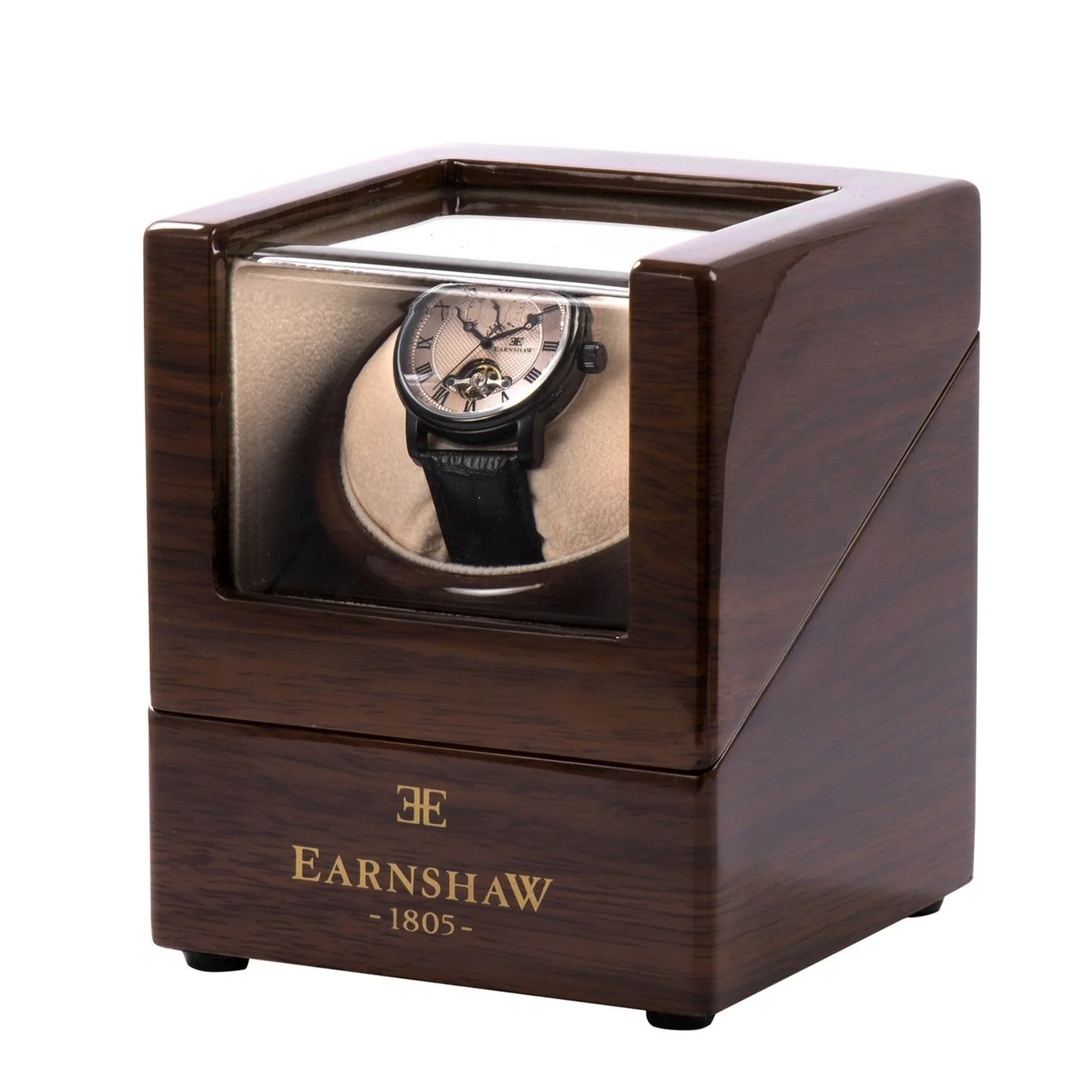 1438-thomas-earnshaw-brown-wooden-winder-box-1.webp Thomas Earnshaw Brown Wooden Winder Box