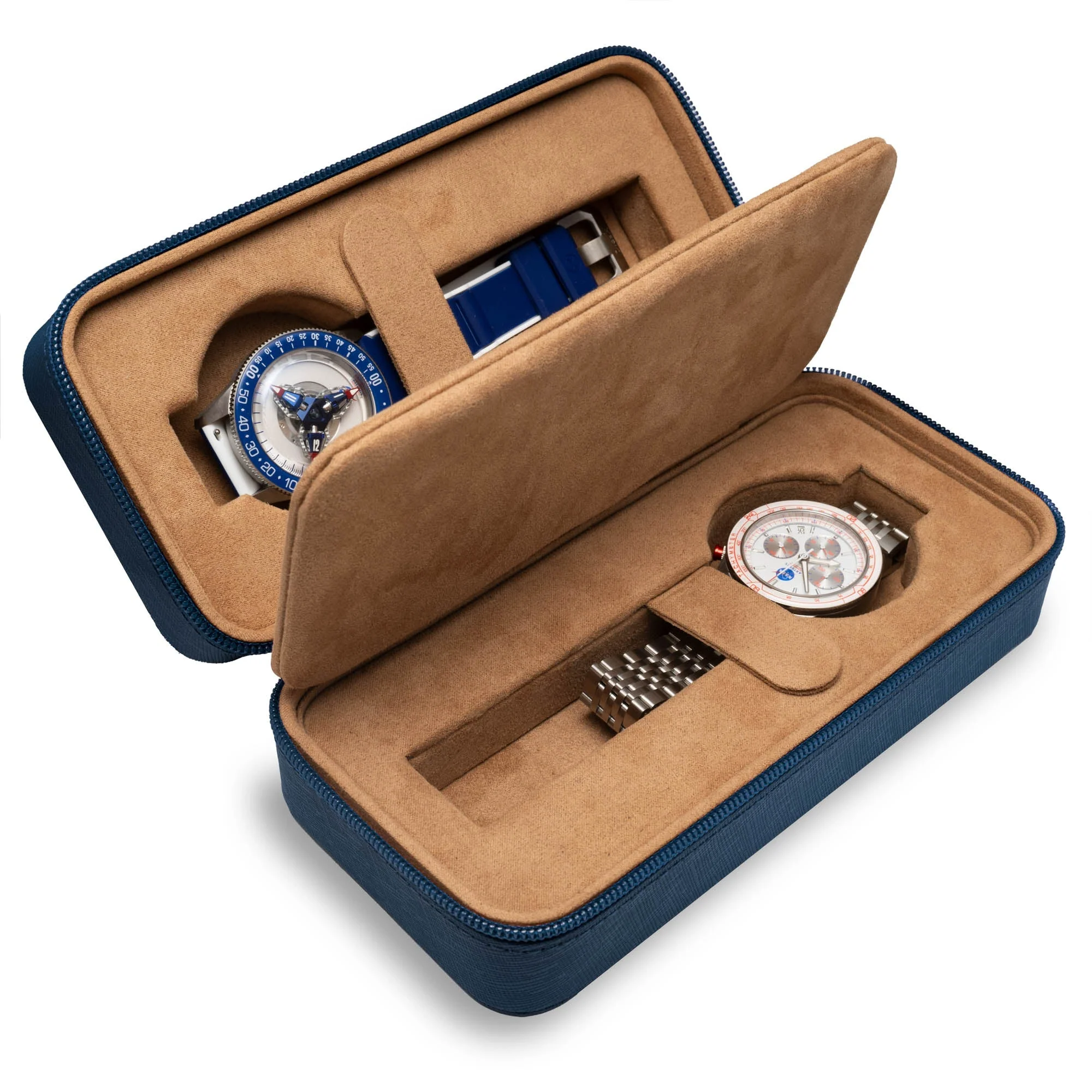 1452-xeric-two-watch-prussian-blue-saffiano-travel-case-1.webp Xeric Two-watch Prussian Blue Saffiano Travel Case