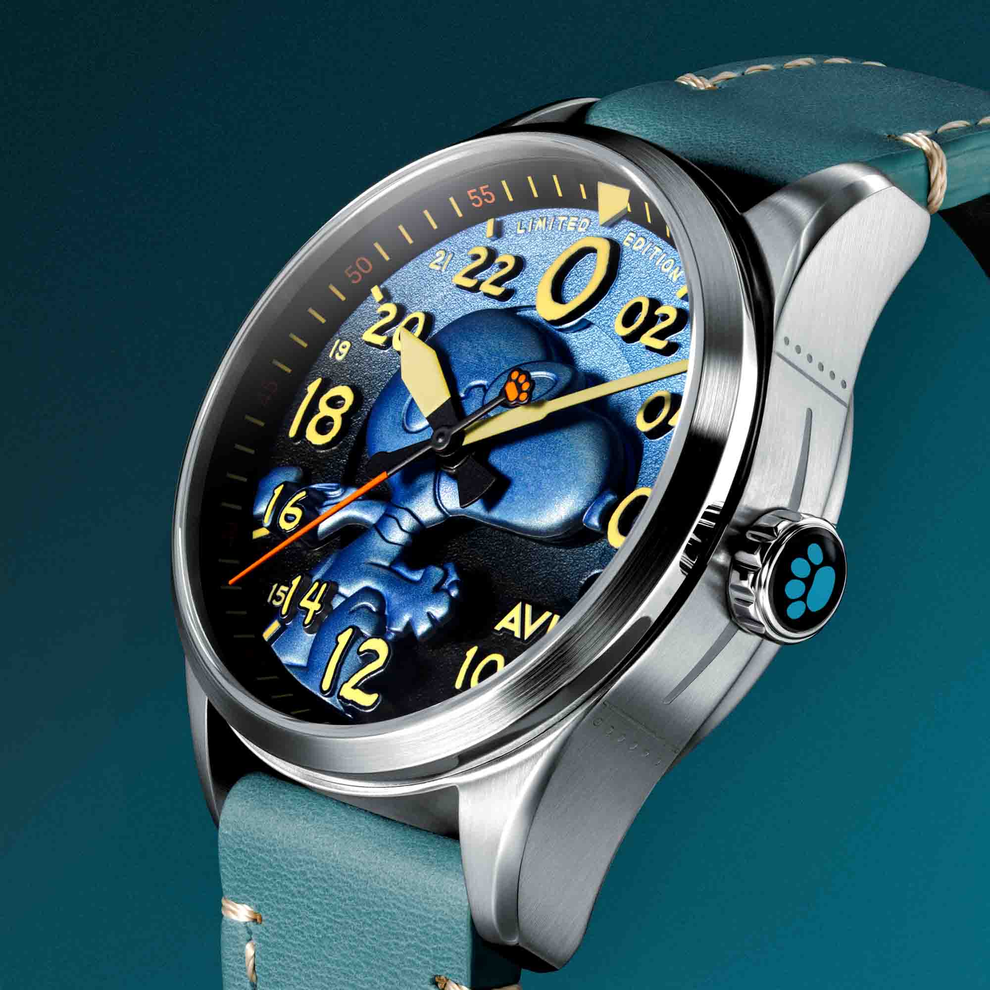 1473-avi-8-spitfire-peanuts-snoopy-flying-ace-24-hour-automatic-azure-blue-limited-edition-12.jpg AVI-8 Spitfire Peanuts Snoopy Flying Ace 24 Hour Automatic Azure Blue Limited Edition