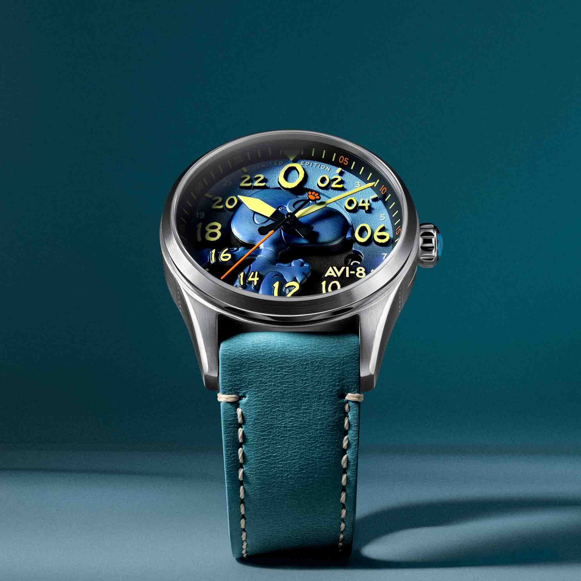 1473-avi-8-spitfire-peanuts-snoopy-flying-ace-24-hour-automatic-azure-blue-limited-edition-16.jpg AVI-8 Spitfire Peanuts Snoopy Flying Ace 24 Hour Automatic Azure Blue Limited Edition