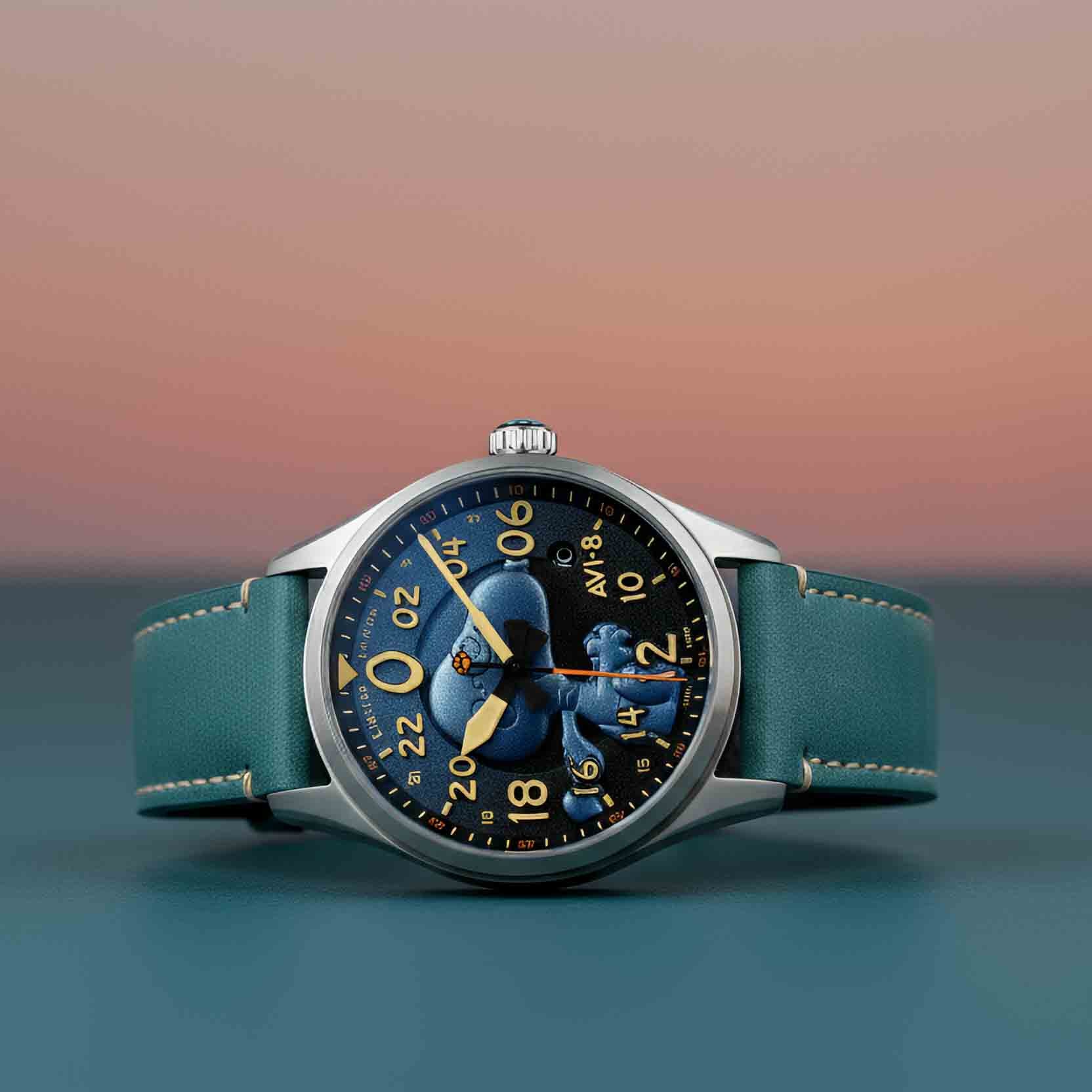 1473-avi-8-spitfire-peanuts-snoopy-flying-ace-24-hour-automatic-azure-blue-limited-edition-4.jpg AVI-8 Spitfire Peanuts Snoopy Flying Ace 24 Hour Automatic Azure Blue Limited Edition