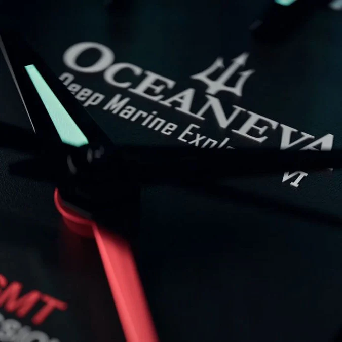 Oceaneva 6000m Marine Explorer VI GMT Automatic Grade 5 Titanium Blue Red Limited Edition