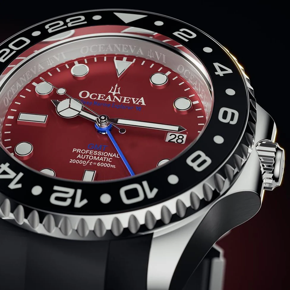 1485-oceaneva-6000m-gmt-deep-marine-explorer-vi-grade-5-titanium-automatic-burgundy-6.webp Oceaneva 6000m GMT Deep Marine Explorer VI Grade 5 Titanium Automatic Burgundy