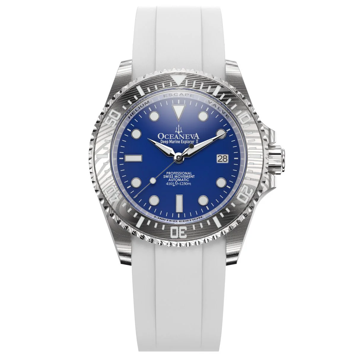 1490-oceaneva-deep-marine-explorer-ii-damascus-blue-white-limited-edition-1.webp Oceaneva Deep Marine Explorer II Damascus Blue White Limited Edition