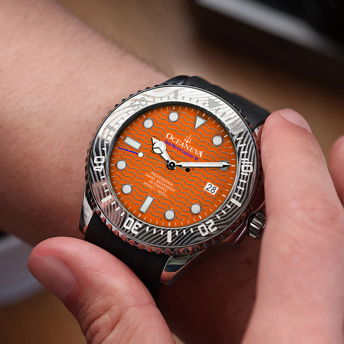 1496-oceaneva-6000m-deep-marine-explorer-vi-grade-5-titanium-automatic-orange-limited-edition-2.webp Oceaneva 6000m Deep Marine Explorer VI Grade 5 Titanium Automatic Orange Limited Edition