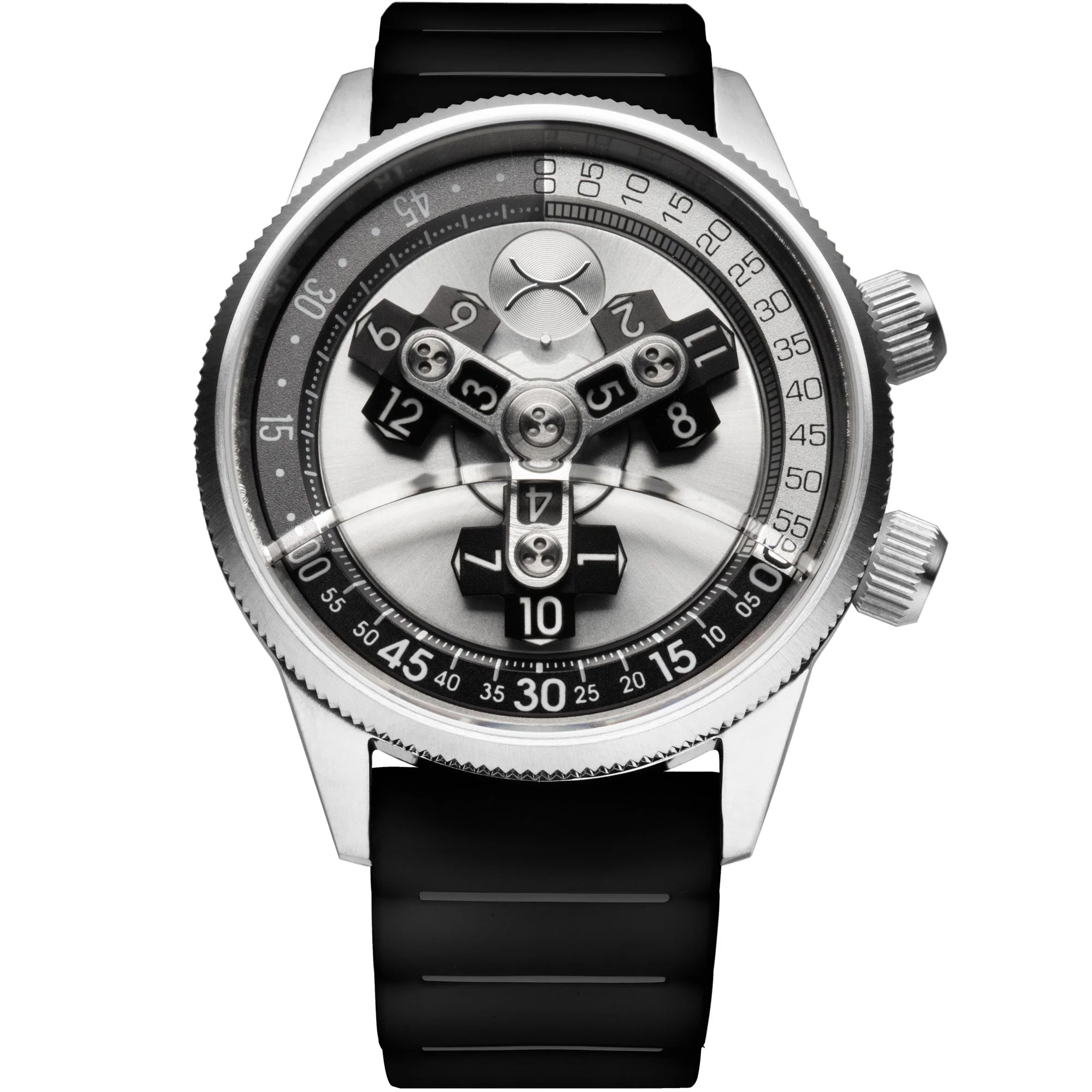 15-xeric-vendetta-ii-automatic-wandering-hour-silver-black-1.webp Xeric Vendetta II Automatic Wandering Hour Silver Black