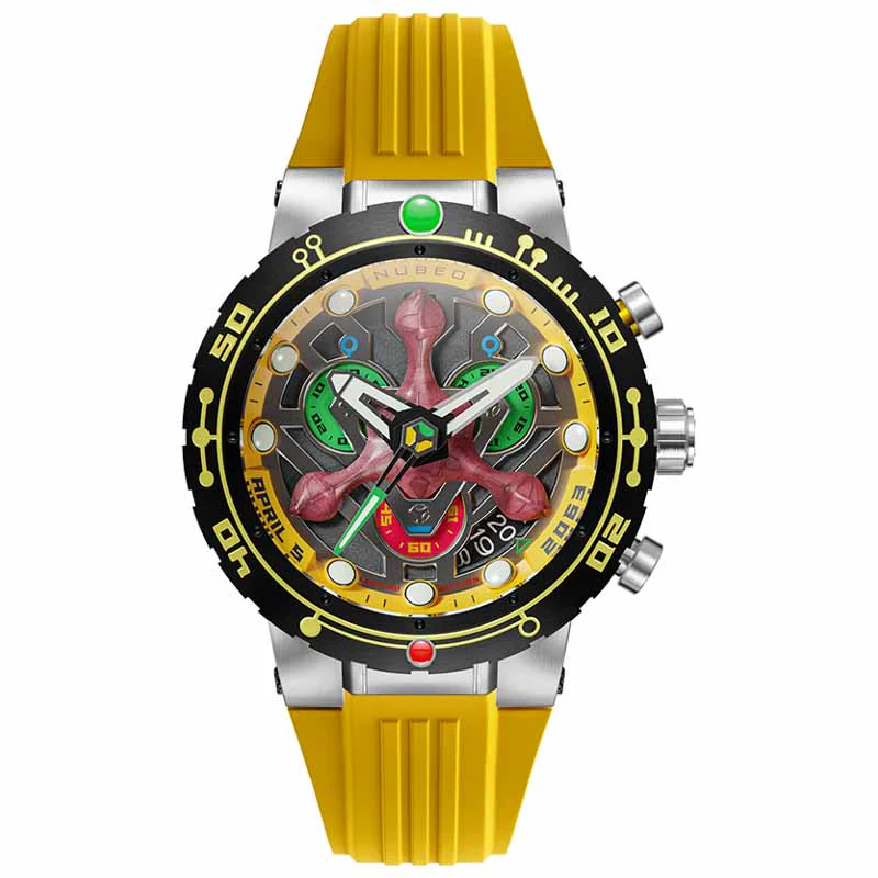 Nubeo Opportunity Chrono Star Trek First Contact Day Celestial Yellow Limited Edition