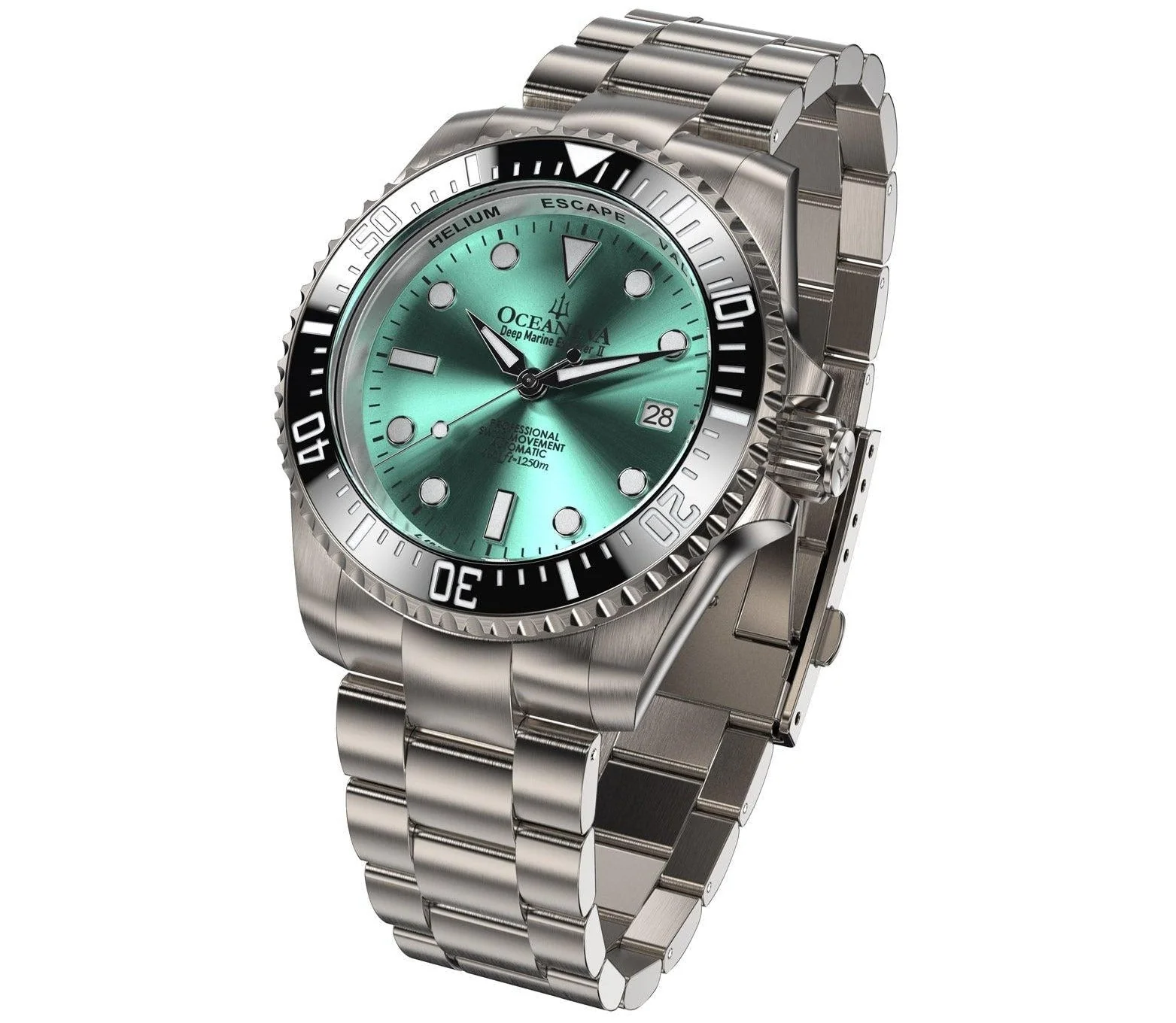 Oceaneva Titanium Deep Marine Explorer II Automatic 1250M Aquamarine Burst Limited Edition