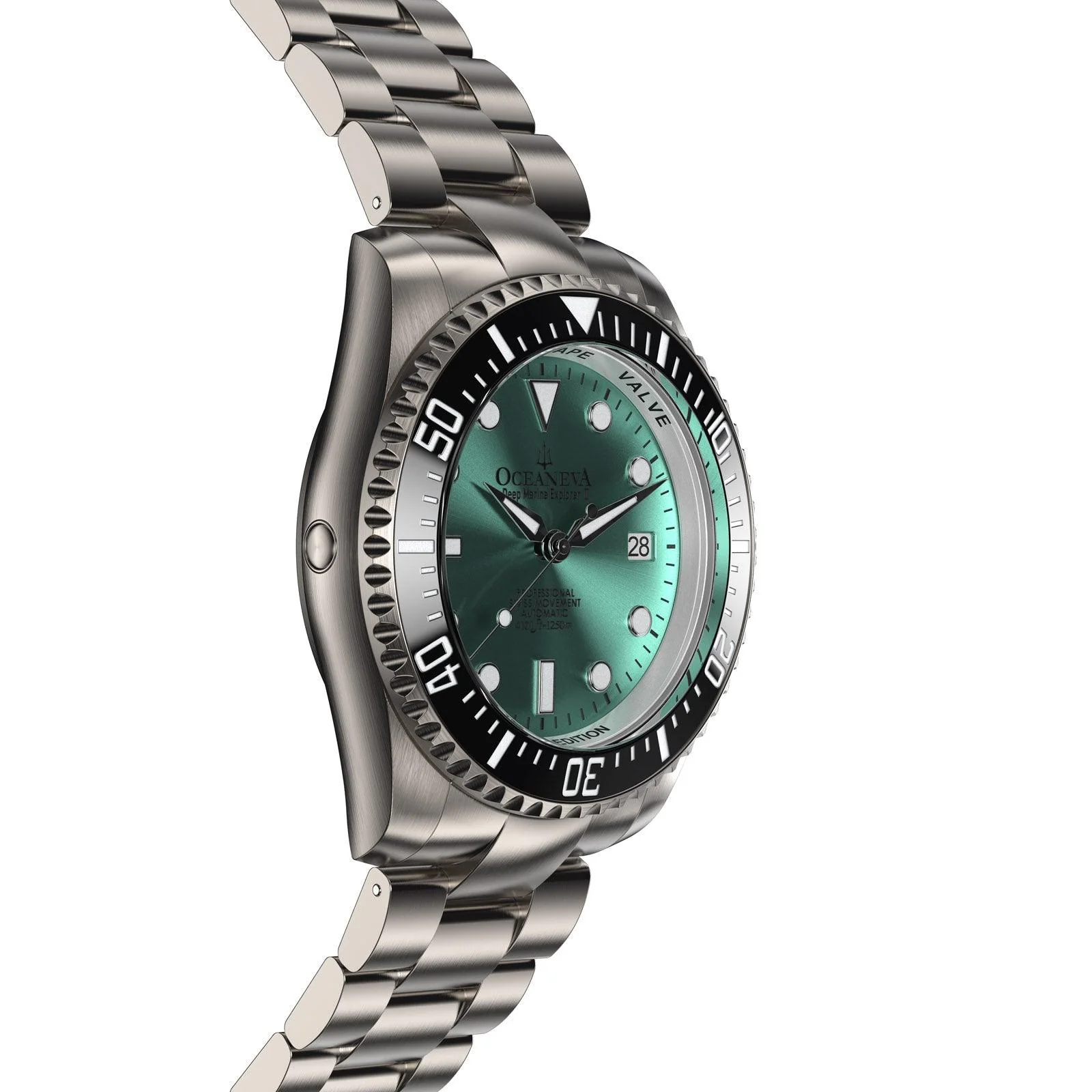 Oceaneva Titanium Deep Marine Explorer II Automatic 1250M Aquamarine Burst Limited Edition