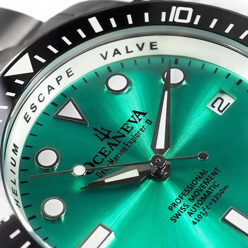 Oceaneva Titanium Deep Marine Explorer II Automatic 1250M Aquamarine Burst Limited Edition