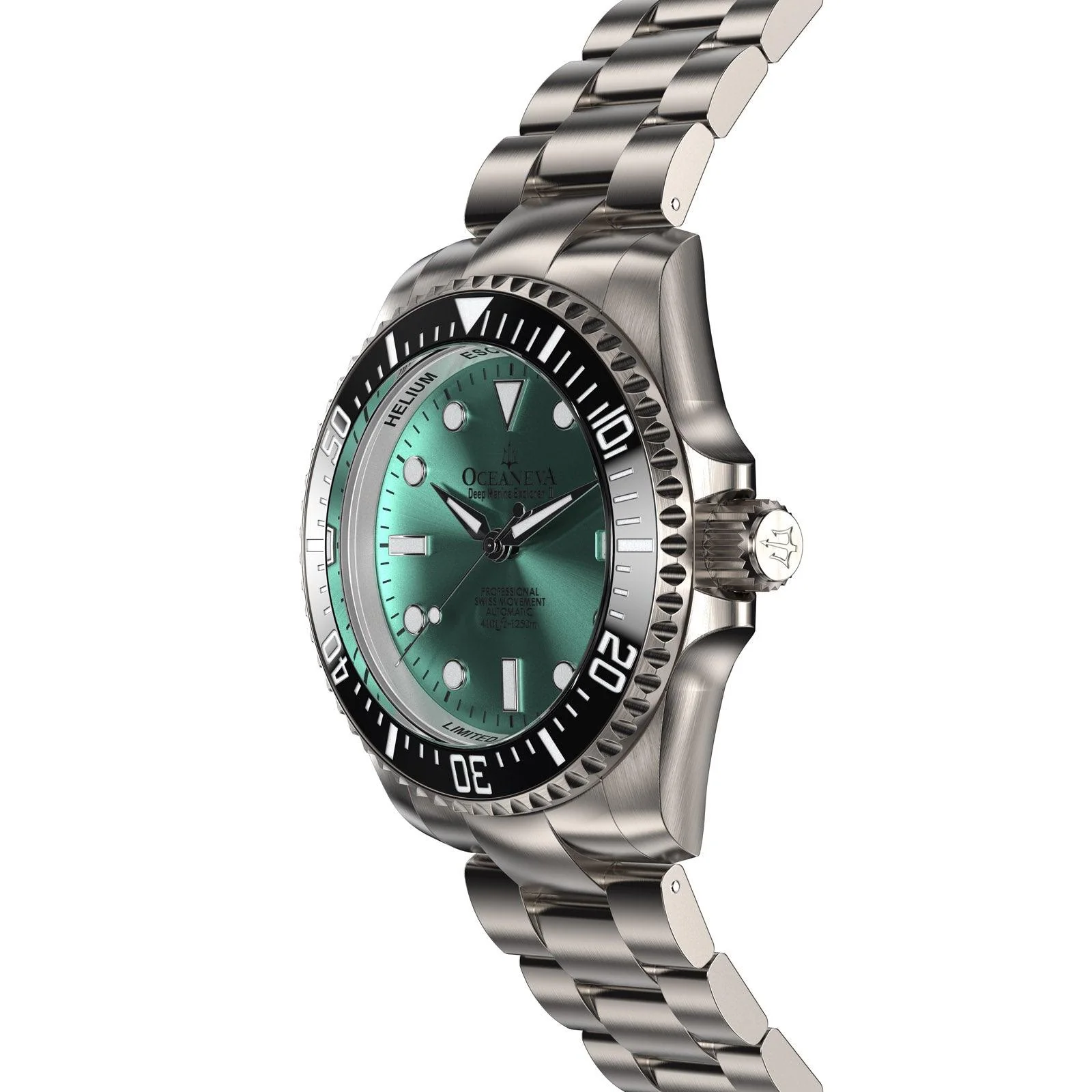 Oceaneva Titanium Deep Marine Explorer II Automatic 1250M Aquamarine Burst Limited Edition