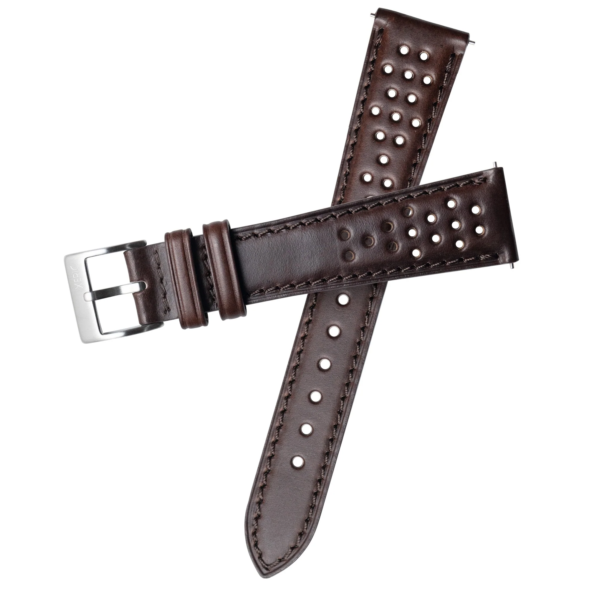1541-xeric-20mm-horween-dark-brown-perforated-leather-strap-silver-buckle-1.webp Xeric 20mm Horween Dark Brown Perforated Leather Strap Silver Buckle