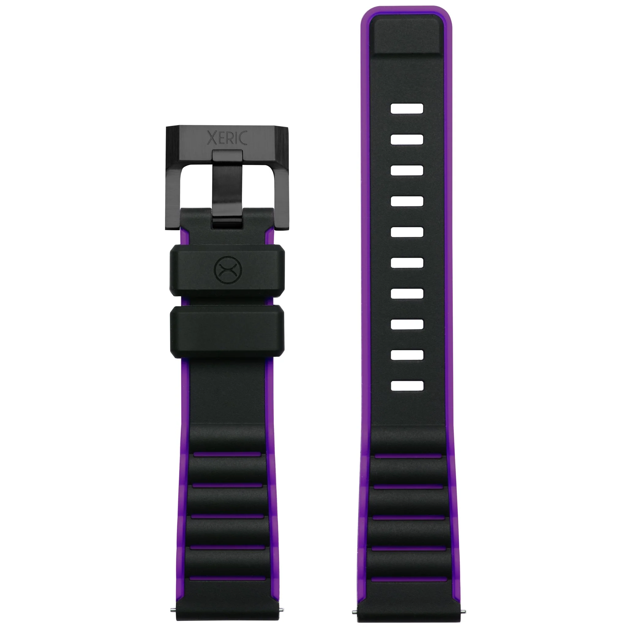 1556-xeric-20mm-black-purple-silicone-strap-1.webp Xeric 20mm Black Purple Silicone Strap