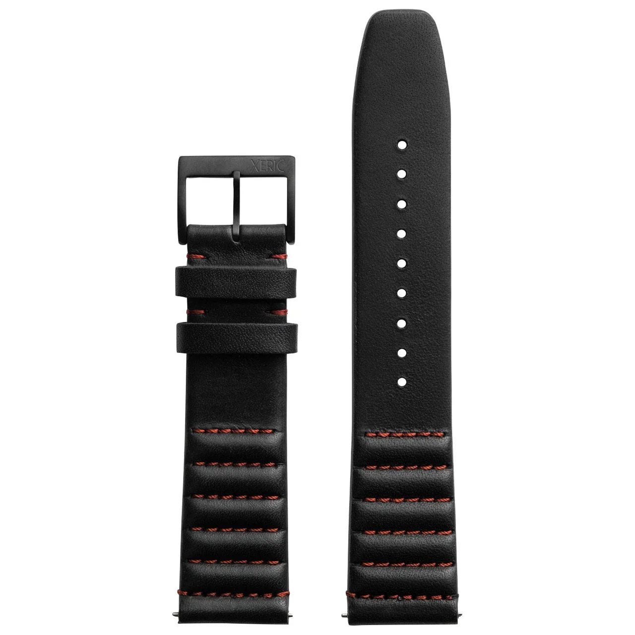 1558-xeric-22mm-ribbed-horween-leather-black-red-strap-black-buckle-3.webp Xeric 22mm Ribbed Horween Leather Black/Red Strap Black Buckle