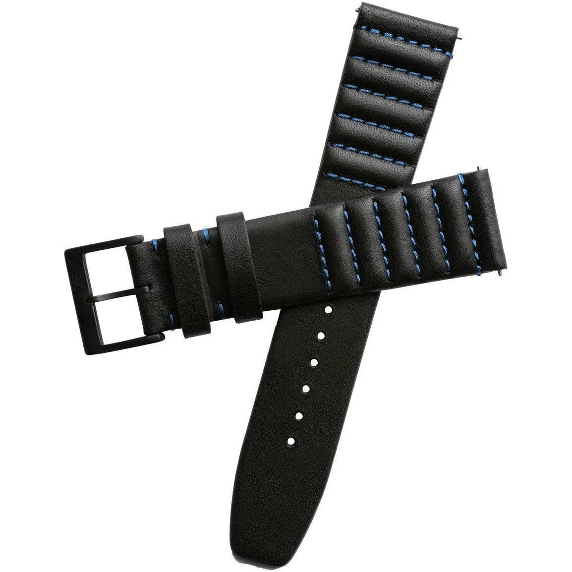 1563-xeric-22mm-ribbed-horween-leather-black-blue-strap-1.webp Xeric 22mm Ribbed Horween Leather Black/Blue Strap